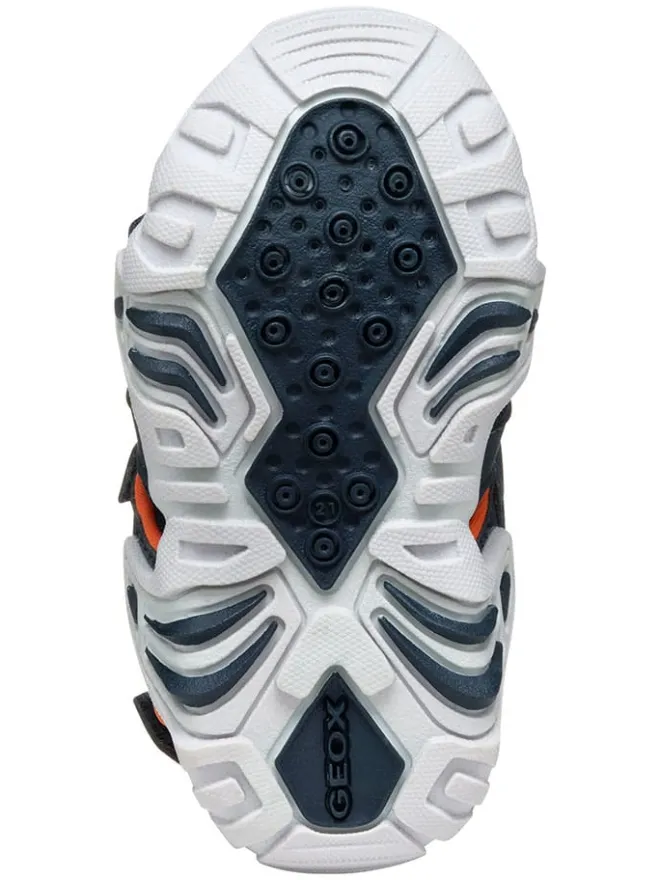 Halbsandalen "Kraze" in Dunkelblau/ Orange>Geox New