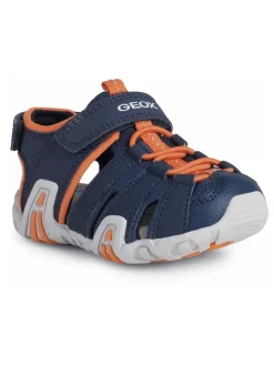 Halbsandalen "Kraze" in Dunkelblau/ Orange>Geox Clearance