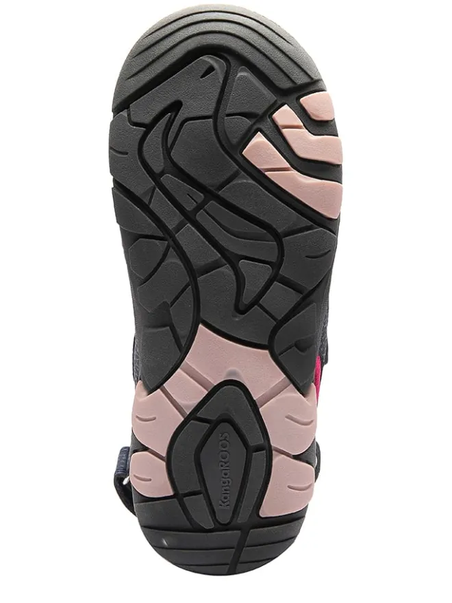 Kangaroos Sandalen·Halbsandalen^Halbsandalen "K-Trek" in Dunkelblau/ Pink