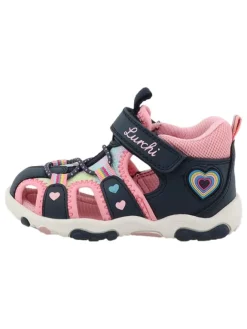 Halbsandalen "Nala" in Dunkelblau/ Rosa>Lurchi Outlet