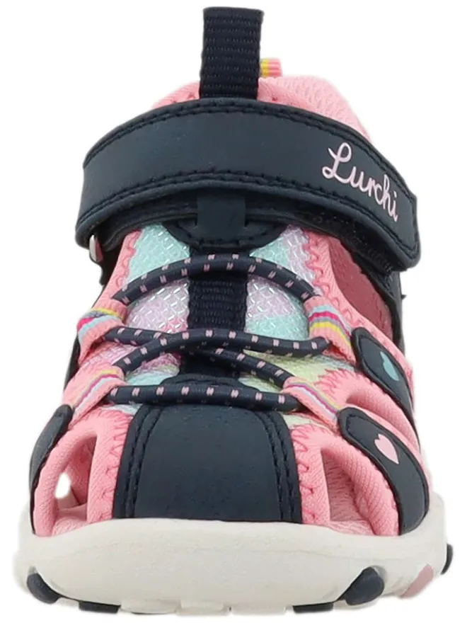 Halbsandalen "Nala" in Dunkelblau/ Rosa>Lurchi Outlet
