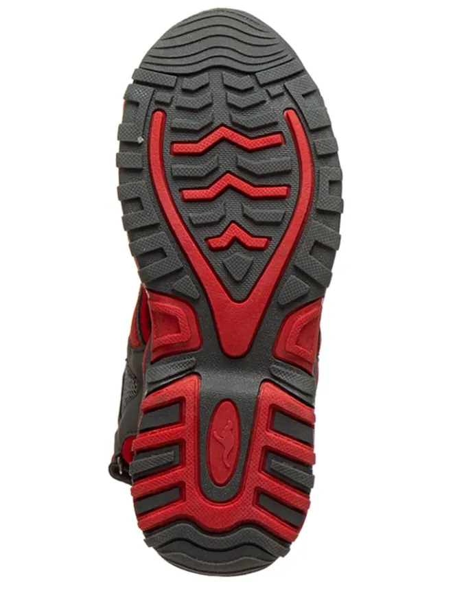 KangaROOS Originals Sandalen·Halbsandalen^Halbsandalen "Osato" in Grau/ Rot