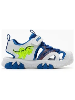 Halbsandalen "Spinosauro" in Weiß/ Blau>Bull Boys Sale