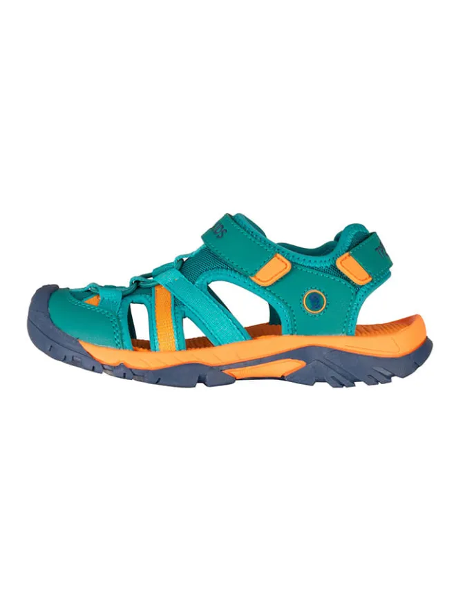 Trollkids Sandalen·Halbsandalen^Halbsandalen "Stavanger Sandal XT" in Blau/ Orange/ Grün