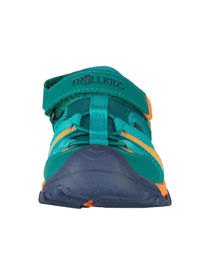 Trollkids Sandalen·Halbsandalen^Halbsandalen "Stavanger Sandal XT" in Blau/ Orange/ Grün