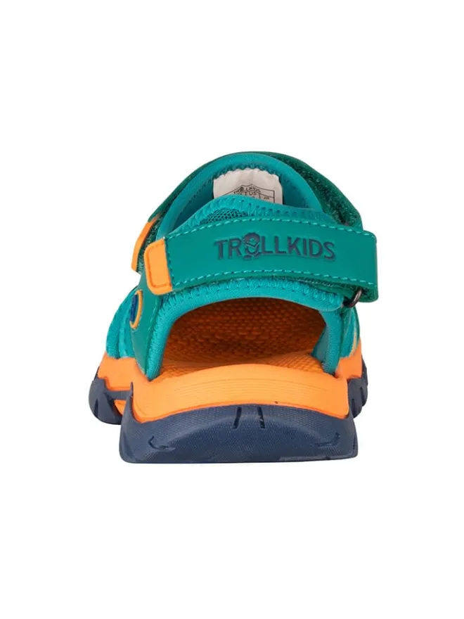 Trollkids Sandalen·Halbsandalen^Halbsandalen "Stavanger Sandal XT" in Blau/ Orange/ Grün