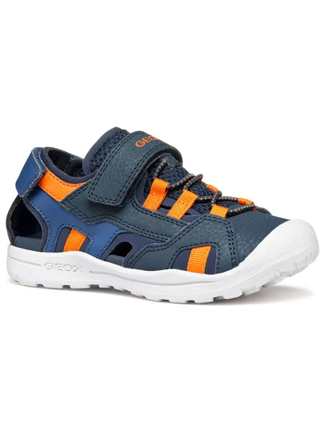 Geox Sandalen·Halbsandalen^Halbsandalen "Vaniett" in Dunkelblau/ Orange