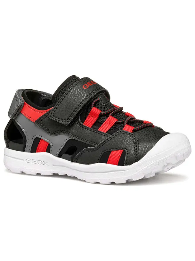 Geox Sandalen·Halbsandalen^Halbsandalen "Vaniett" in Schwarz/ Rot
