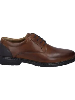 Josef Seibel Schnürschuhe^Halbschuh Alastair in cognac-kombi