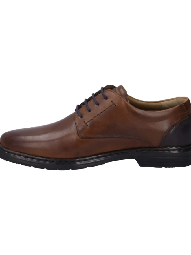 Josef Seibel Schnürschuhe^Halbschuh Alastair in cognac-kombi