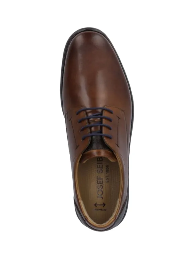 Josef Seibel Schnürschuhe^Halbschuh Alastair in cognac-kombi
