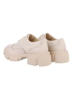 Ital-Design Schnürschuhe^Halbschuh in Beige