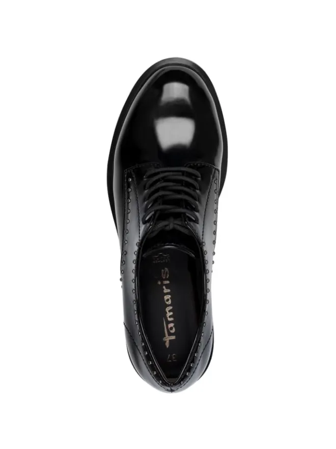 Tamaris Schnürschuhe^Halbschuh in BLACK