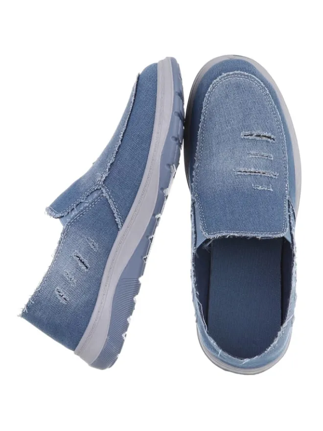 Ital-Design Schnürschuhe^Halbschuh in Hellblau