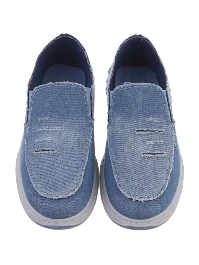 Ital-Design Schnürschuhe^Halbschuh in Hellblau