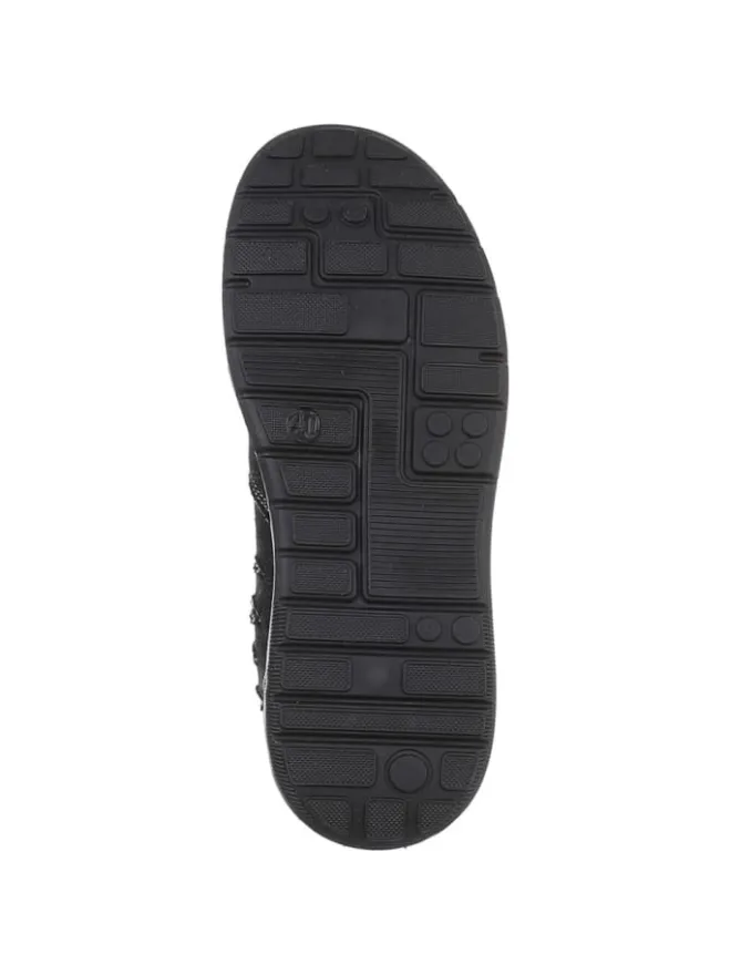 Ital-Design Schnürschuhe^Halbschuh in Schwarz und Grau