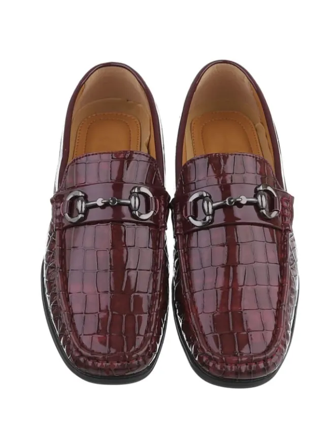 Halbschuh in Weinrot>Ital-Design Hot