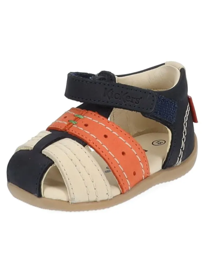 Halbschuhe in Blau/Beige>Kickers