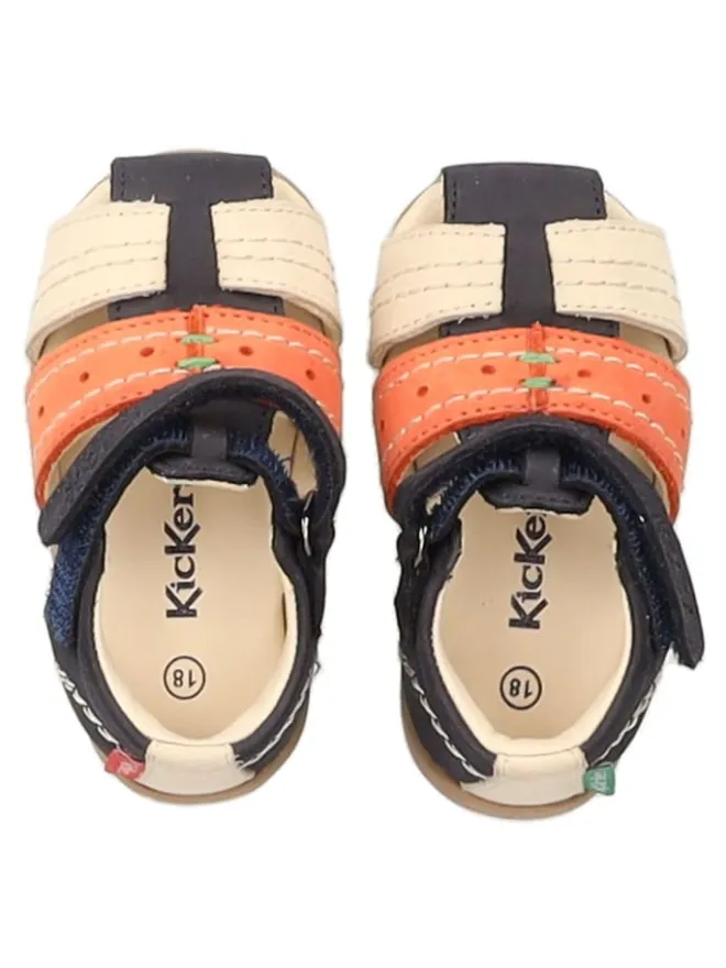 Halbschuhe in Blau/Beige>Kickers