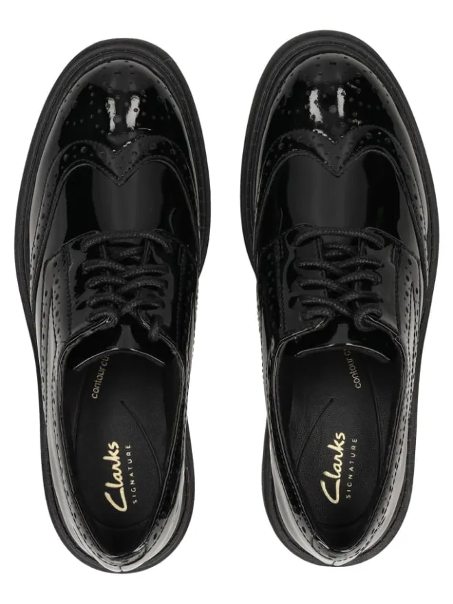 Halbschuhe in Schwarz Lack>Clarks Sale