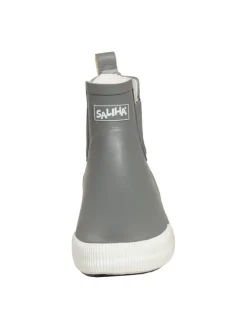 Bockstiegel Gummistiefel^Halbstiefel Momo in grau/weiß
