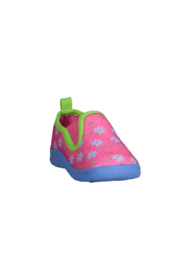 Hausschuh Blumen in Pink>Playshoes Hot