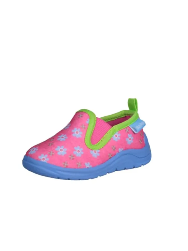 Hausschuh Blumen in Pink>Playshoes Hot