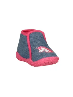 Playshoes Hausschuhe^Hausschuh Einhorn in Jeansblau