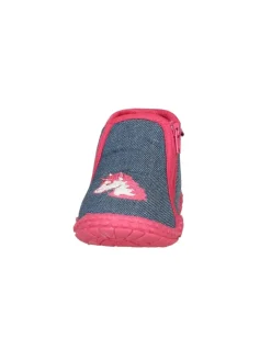 Playshoes Hausschuhe^Hausschuh Einhorn in Jeansblau