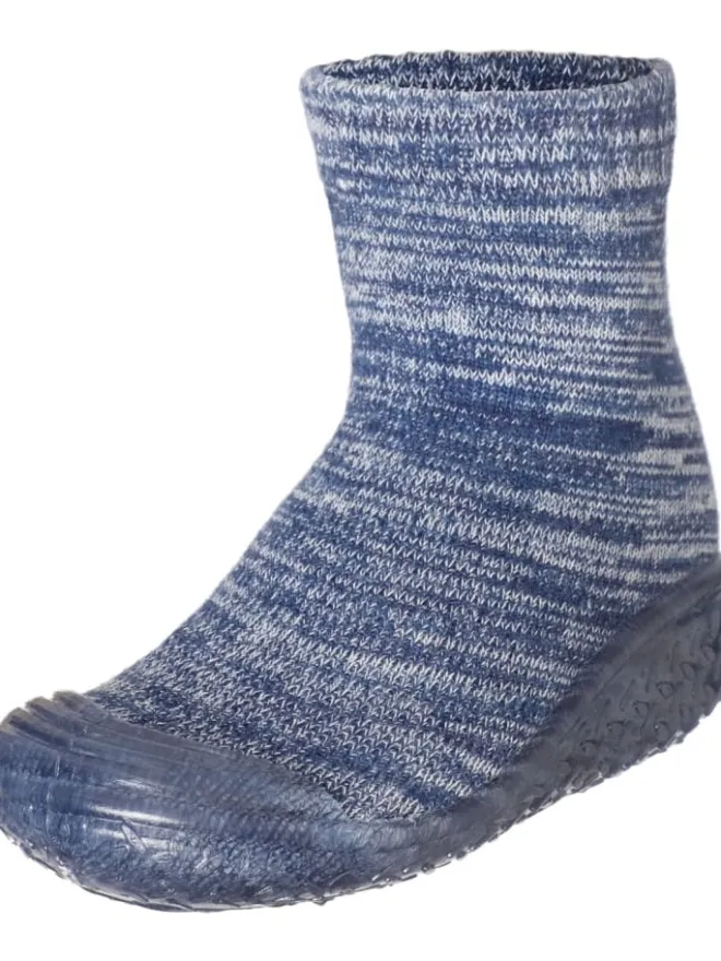 Hausschuh gestrickt in Marine>Playshoes New