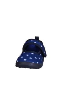 Hausschuh Herzchen in Marine><noscript><img width=