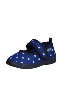 Hausschuh Herzchen in Marine><noscript><img width=