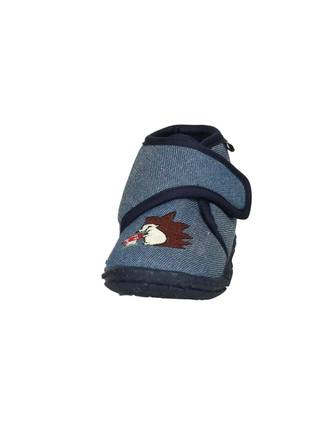 Playshoes Hausschuhe^Hausschuh Igel in Jeansblau