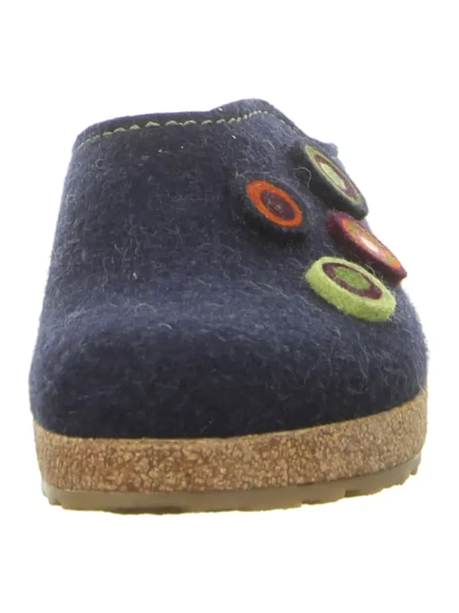 Hausschuh in blau>HAFLINGER Discount