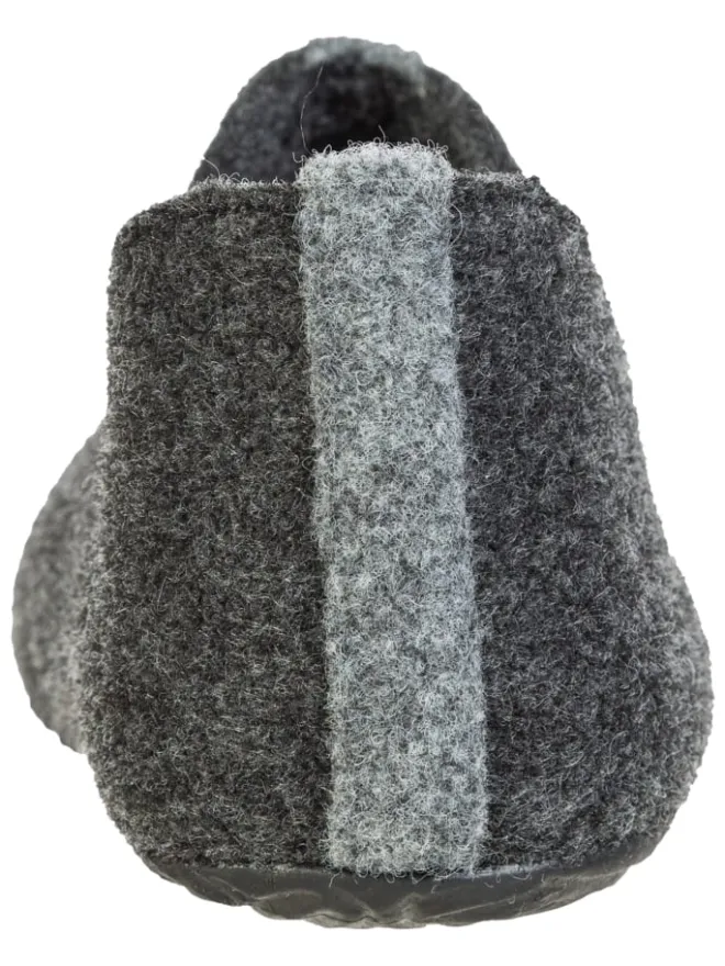 Mols Hausschuhe^Hausschuh Shima Kids in 1011 Dark Grey Melange