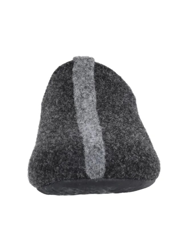 Mols Hausschuhe^Hausschuh Shima Kids in 1011 Dark Grey Melange