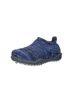 Hausschuh Strick in Blau><noscript><img width=