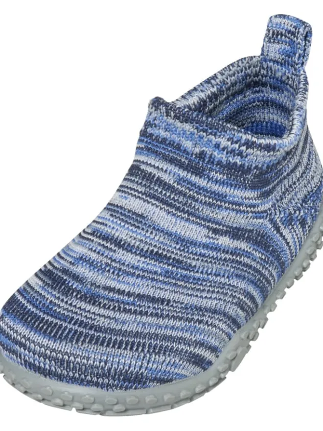 Hausschuh Strick in Blau>Playshoes Discount