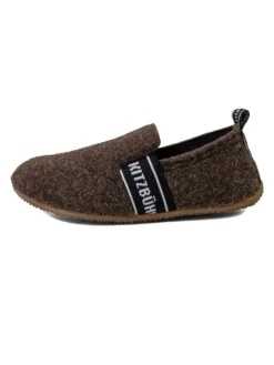 Hausschuh T-Modell Filz in Dark oak>Living Kitzbühel Best