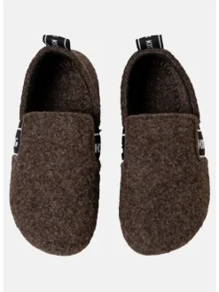 Hausschuh T-Modell Filz in Dark oak>Living Kitzbühel Best