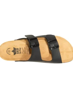 SALIHA Hausschuhe|Clogs & Pantoletten·Clogs^Hausschuhe ® Bioline-Pantolette in schwarz