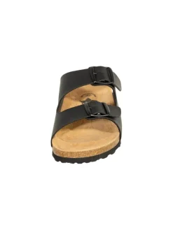 SALIHA Hausschuhe|Clogs & Pantoletten·Clogs^Hausschuhe ® Bioline-Pantolette in schwarz