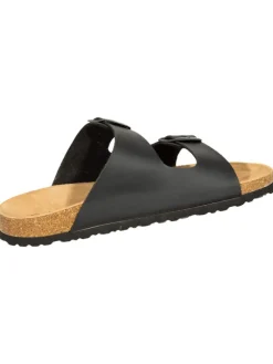 SALIHA Hausschuhe|Clogs & Pantoletten·Clogs^Hausschuhe ® Bioline-Pantolette in schwarz