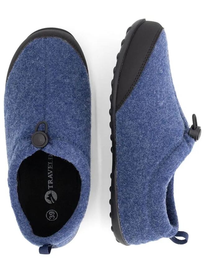 Hausschuhe "Back2Home" in Blau>TRAVELIN' Sale