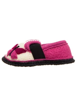 Hausschuhe "Bobby - Schmetterling" in Pink/ Weiß>kitz-pichler Outlet