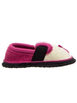Hausschuhe "Bobby - Schmetterling" in Pink/ Weiß>kitz-pichler Outlet