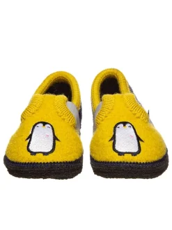 Hausschuhe "Bobby Pinguin" in Gelb>lamino Clearance