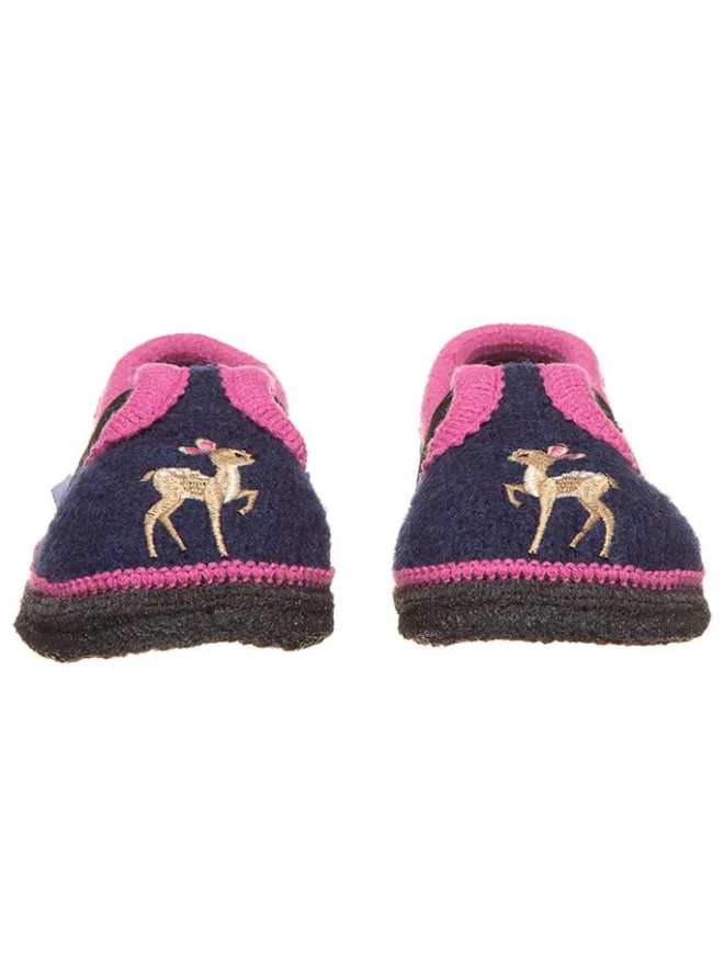 Hausschuhe "Bobby Reh" in Dunkelblau>lamino Discount