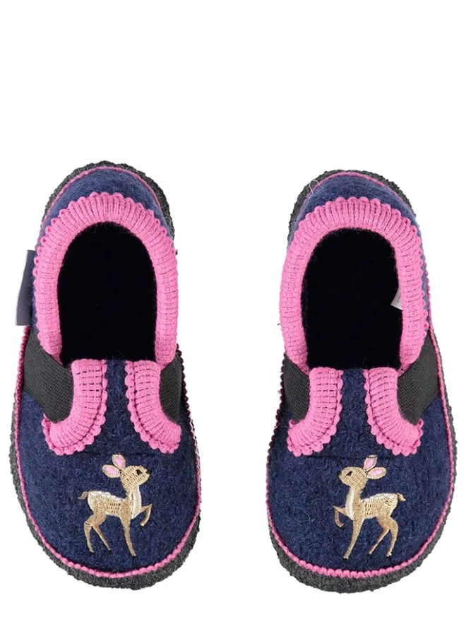 Hausschuhe "Bobby Reh" in Dunkelblau>lamino Discount