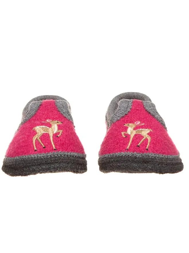 lamino Hausschuhe|Hausschuhe^Hausschuhe "Bobby Reh" in Pink